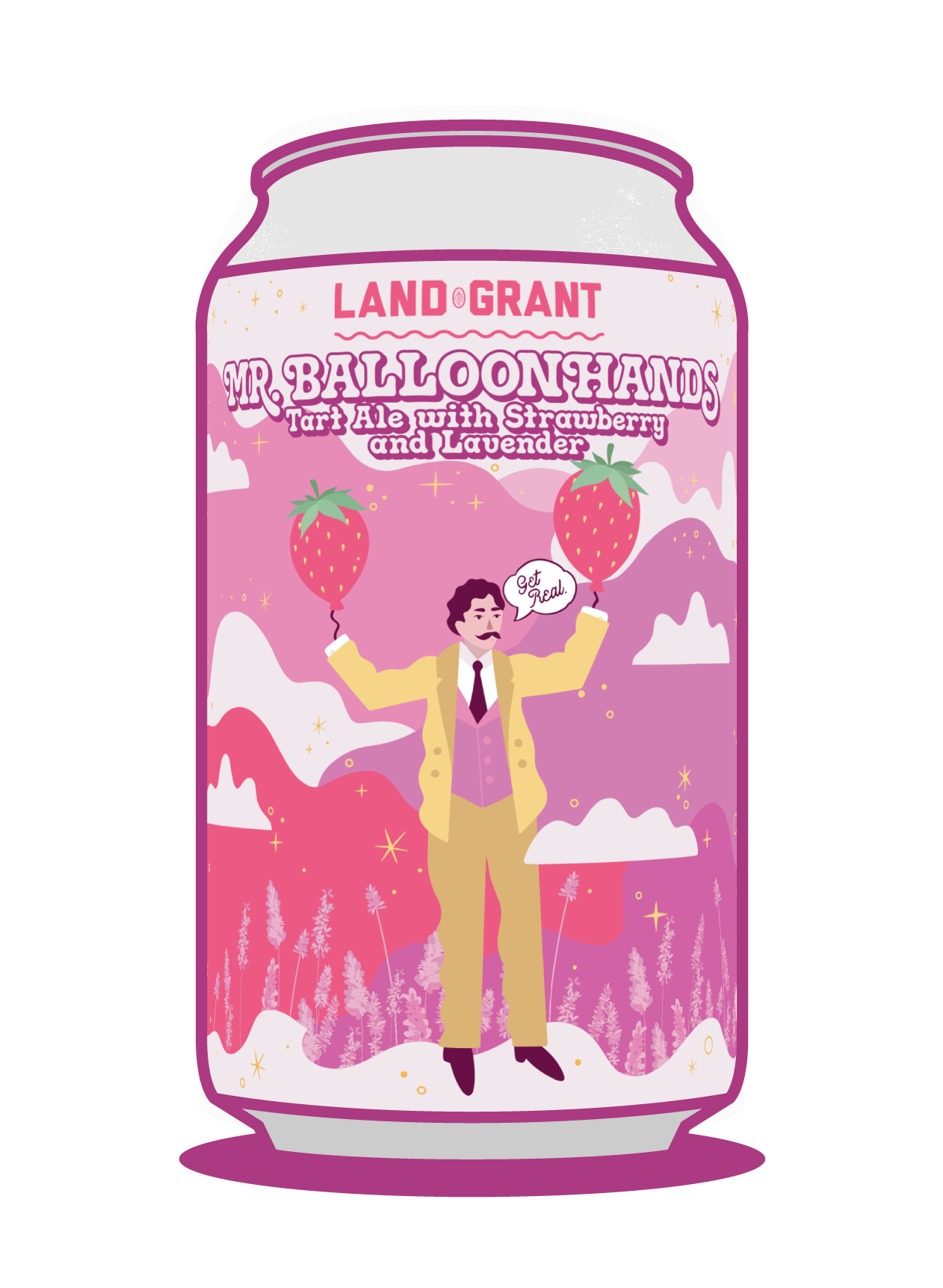 Mr. Balloonhands with Strawberry and Lavender Image