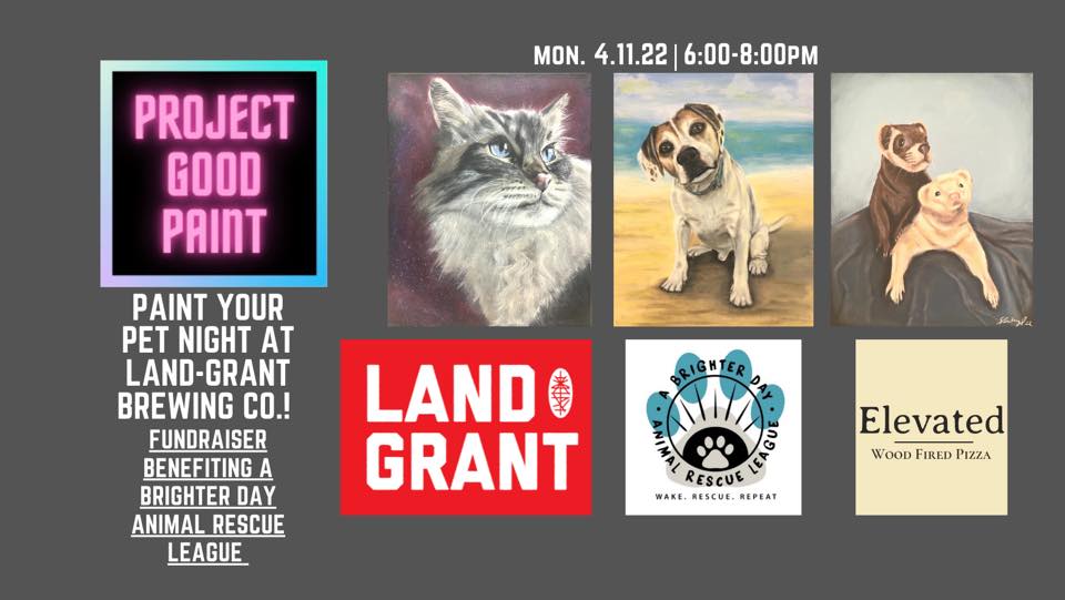 Paint Your Pet Night benefiting A Brighter Day Animal Rescue League