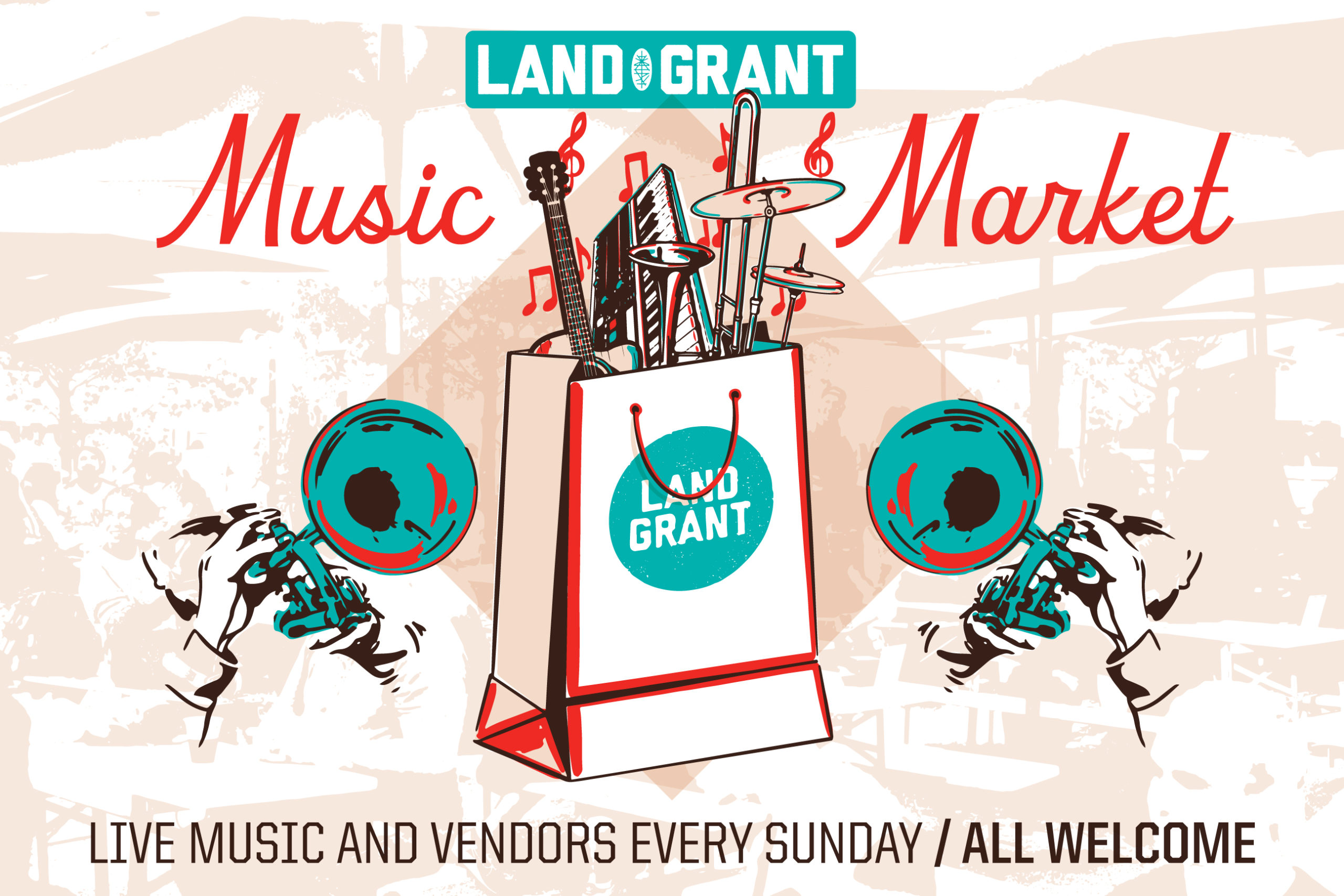 Land Grant Brewing Sunday Music Market Presents Shaw Brothers