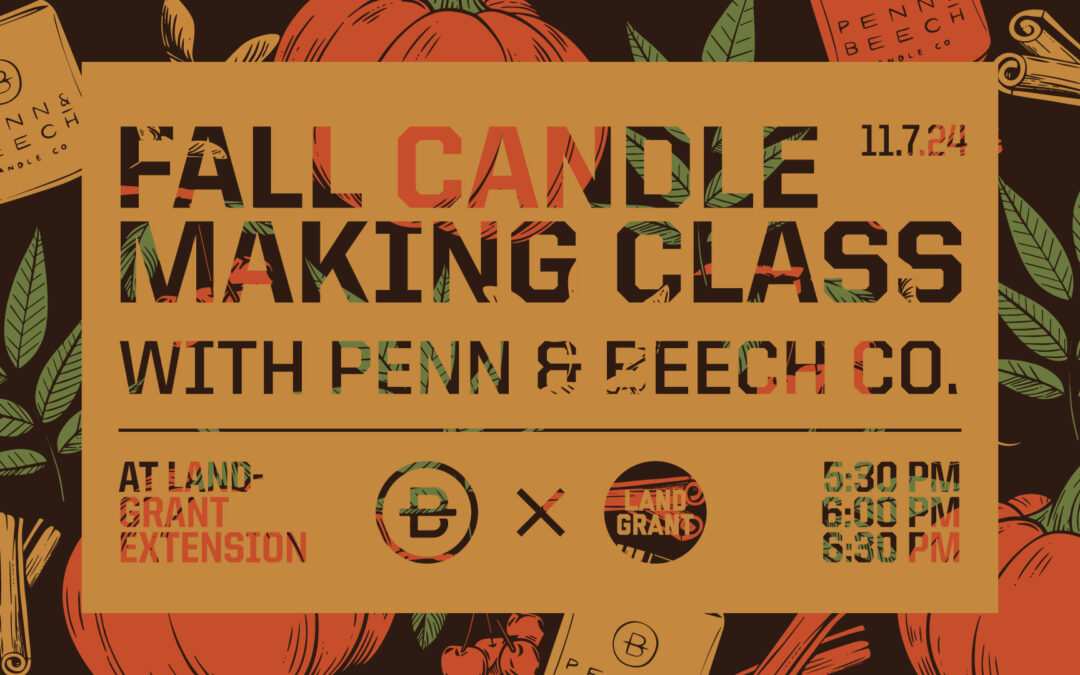 Fall Candle Making Class with Penn & Beech