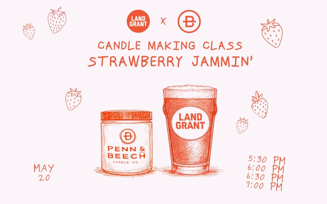 STRAWBERRY JAMMIN’ 🍓 Sips & Scents with Penn and Beech Candle Co.